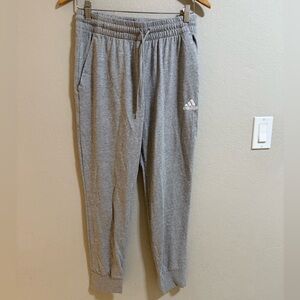 Adidas Men’s Gray Fleece Joggers Sweatpants Size M